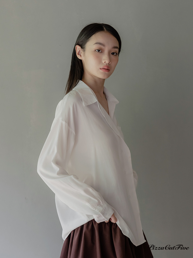 [兩件1580]慵懶感長袖襯衫 PizzaCutFive PCF253401011