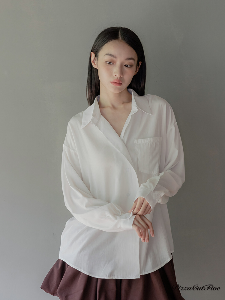 [兩件1580]慵懶感長袖襯衫 PizzaCutFive PCF253401011