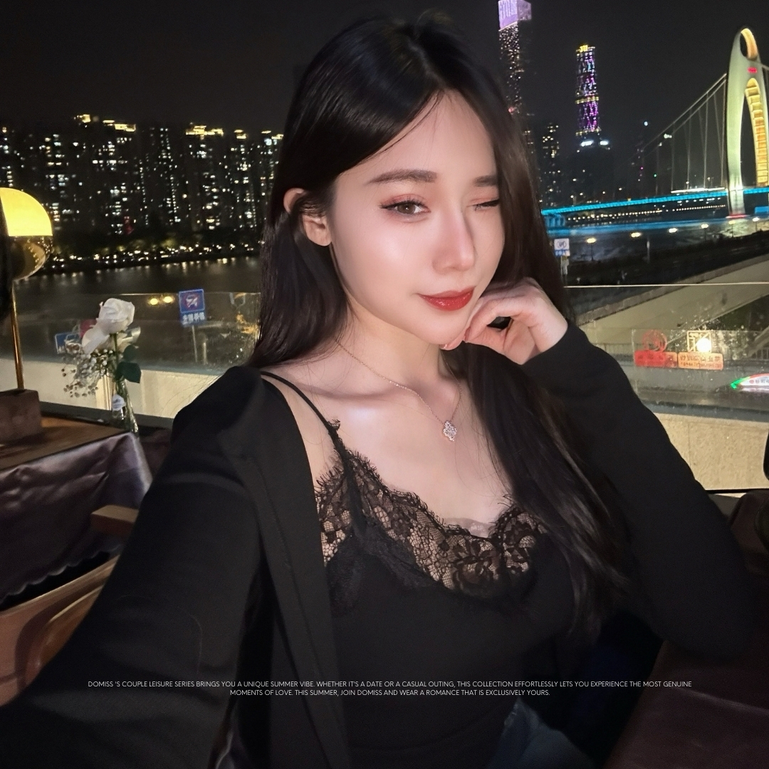 【春夢蕾絲】DOMISS吊帶背心+外套兩件套  微性感針織外套-3色(現貨)