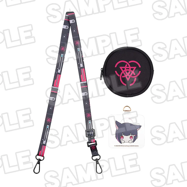 「ACG.GO」「預購」蔚藍檔案 Holiday Saunter系列 頸掛繩（附零錢包） 杏山千紗／早瀨優香／空崎陽奈／砂狼白子／聖園彌香 《蔚藍檔案 Blue Archive》