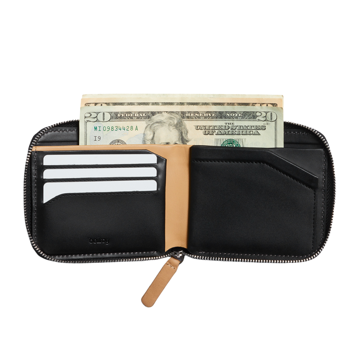 Zip Wallet 真皮拉鍊短夾