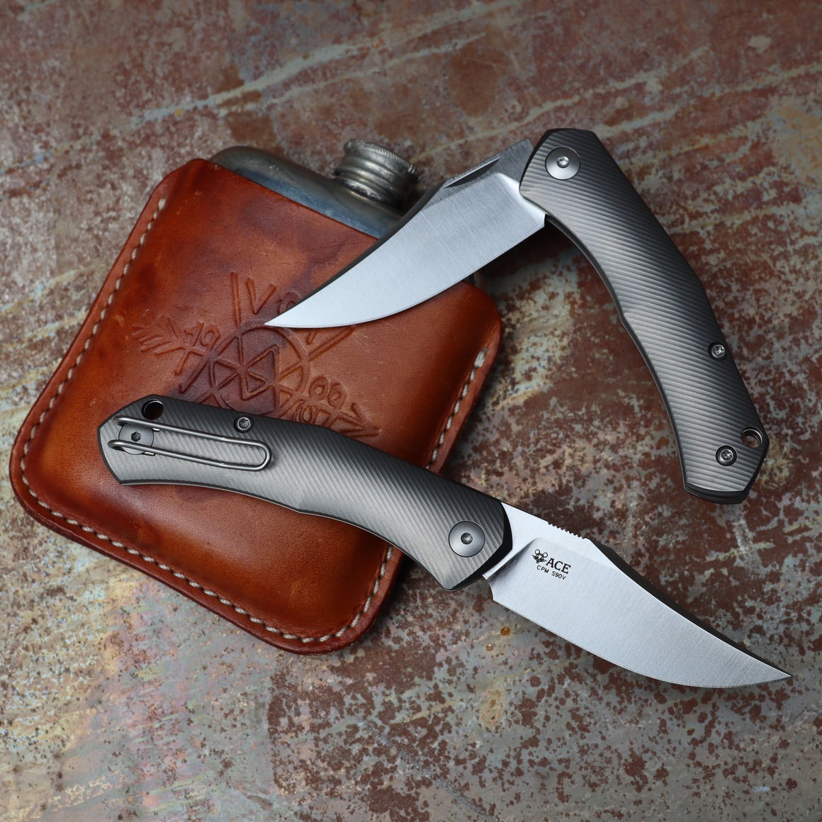 GiantMouse Knives ACE Jutland Slipjoint - Titanium折刀