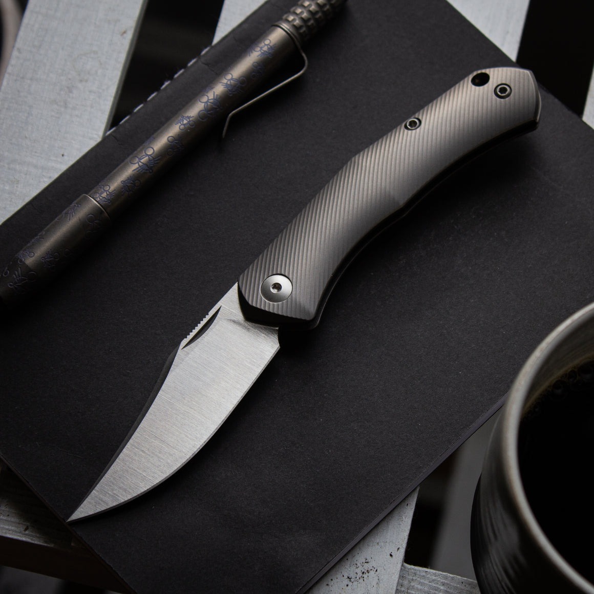 GiantMouse Knives ACE Jutland Slipjoint - Titanium折刀