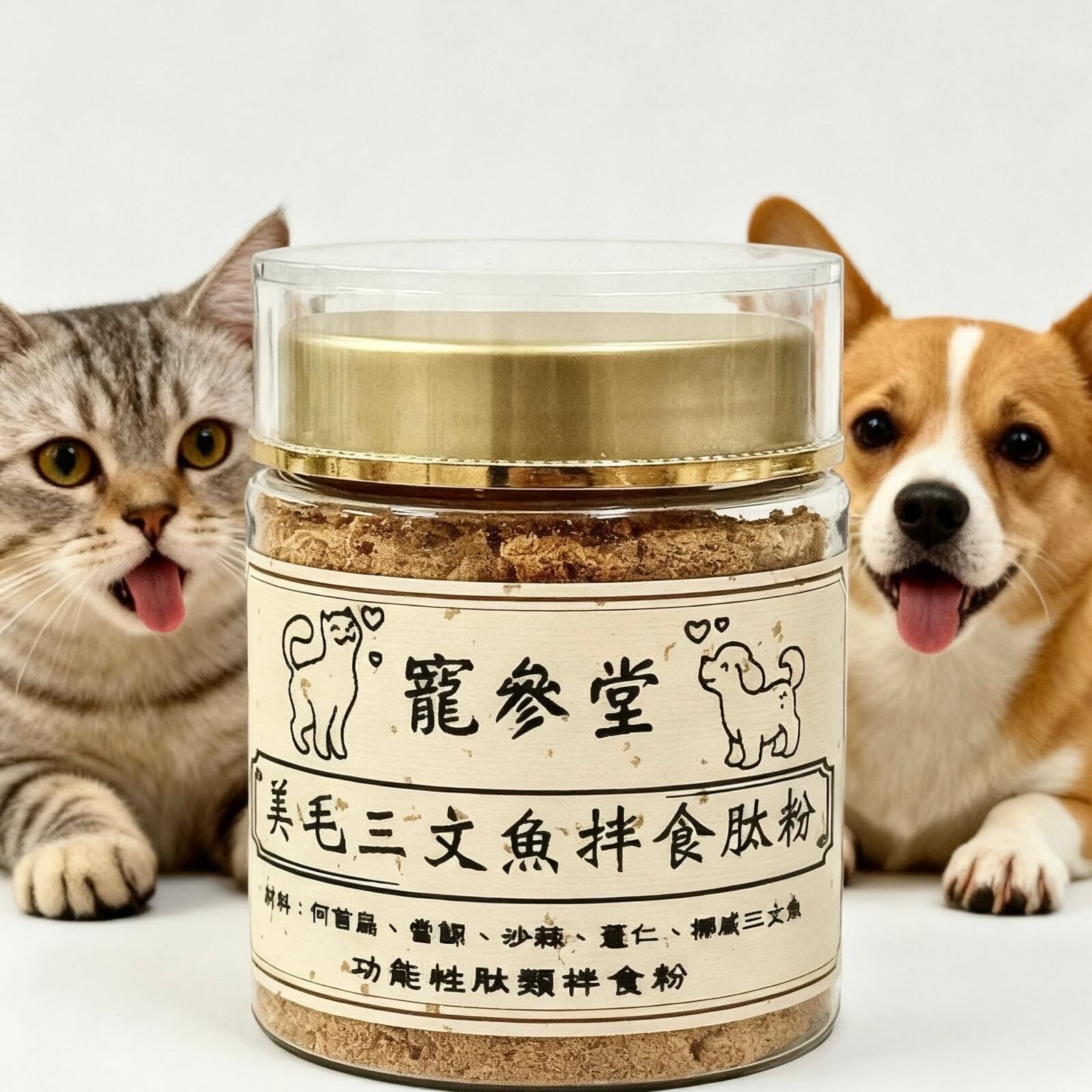 美毛亮膚三文魚拌食肽粉