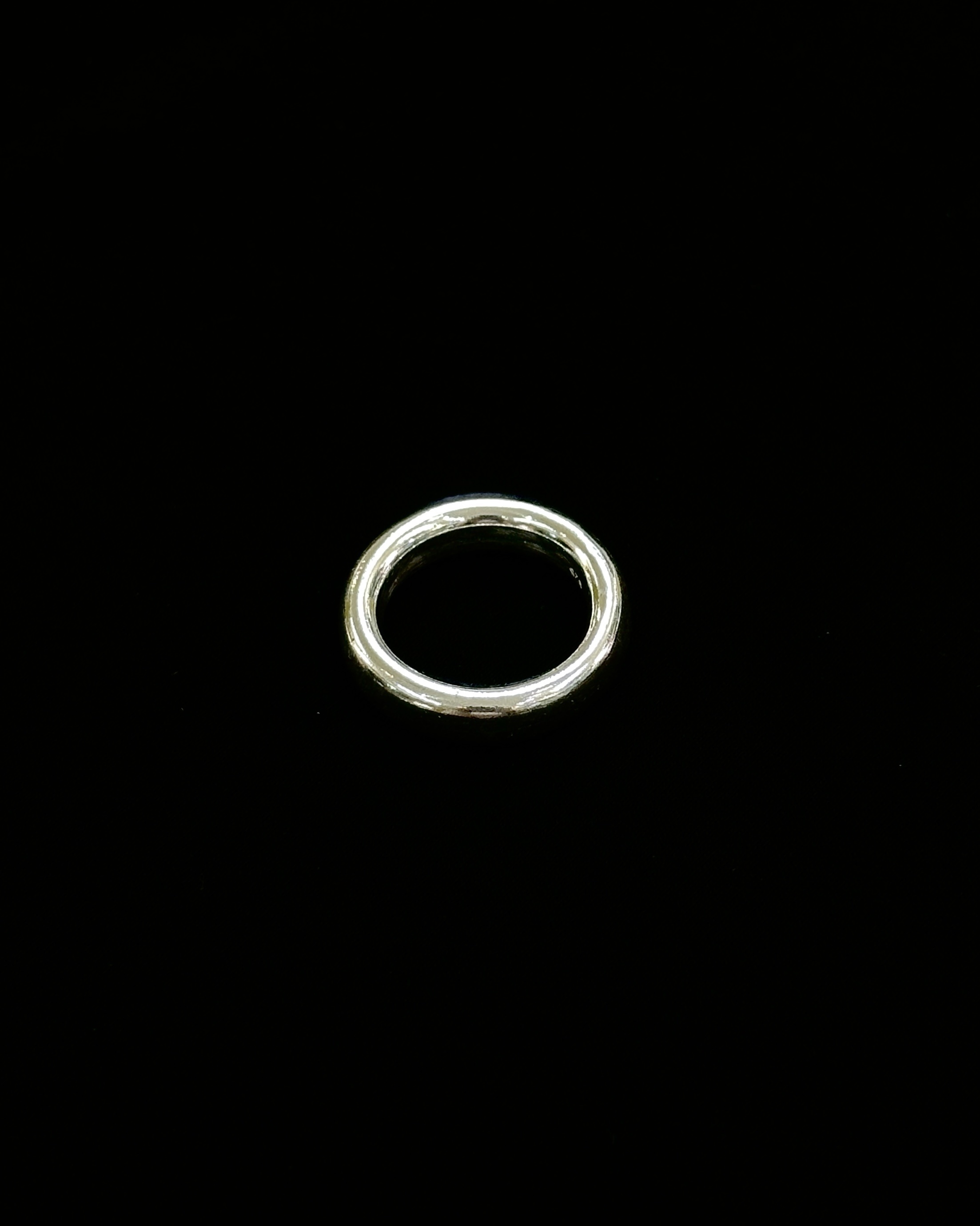 925純銀滑面粗戒指