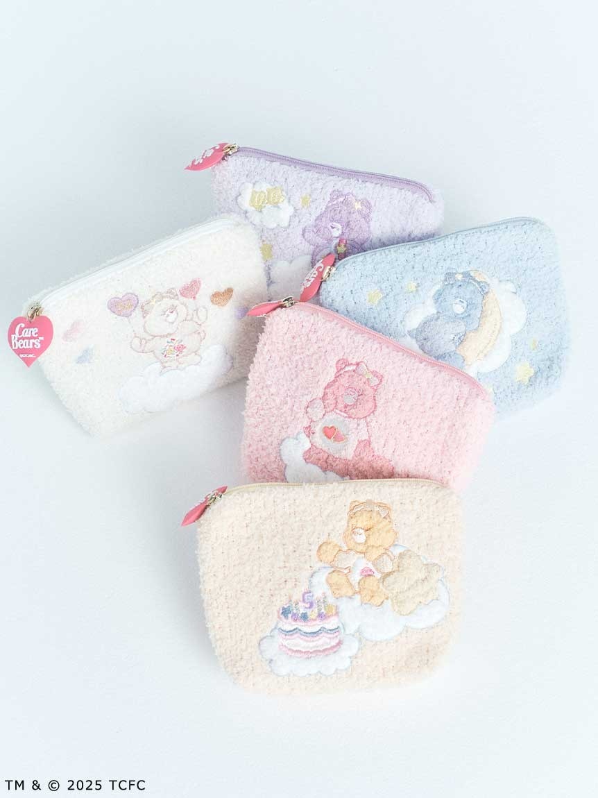 預購┃SNIDEL HOME Care Bears 彩虹熊 愛心熊 毛絨絨 針織 化妝包 收納包