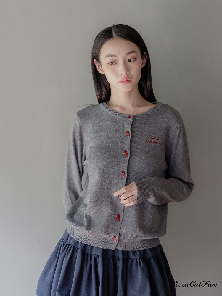 [兩件1580]微笑針織薄外套 PizzaCutFive PCF253415005