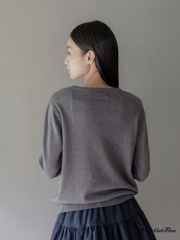 [兩件1580]微笑針織薄外套 PizzaCutFive PCF253415005