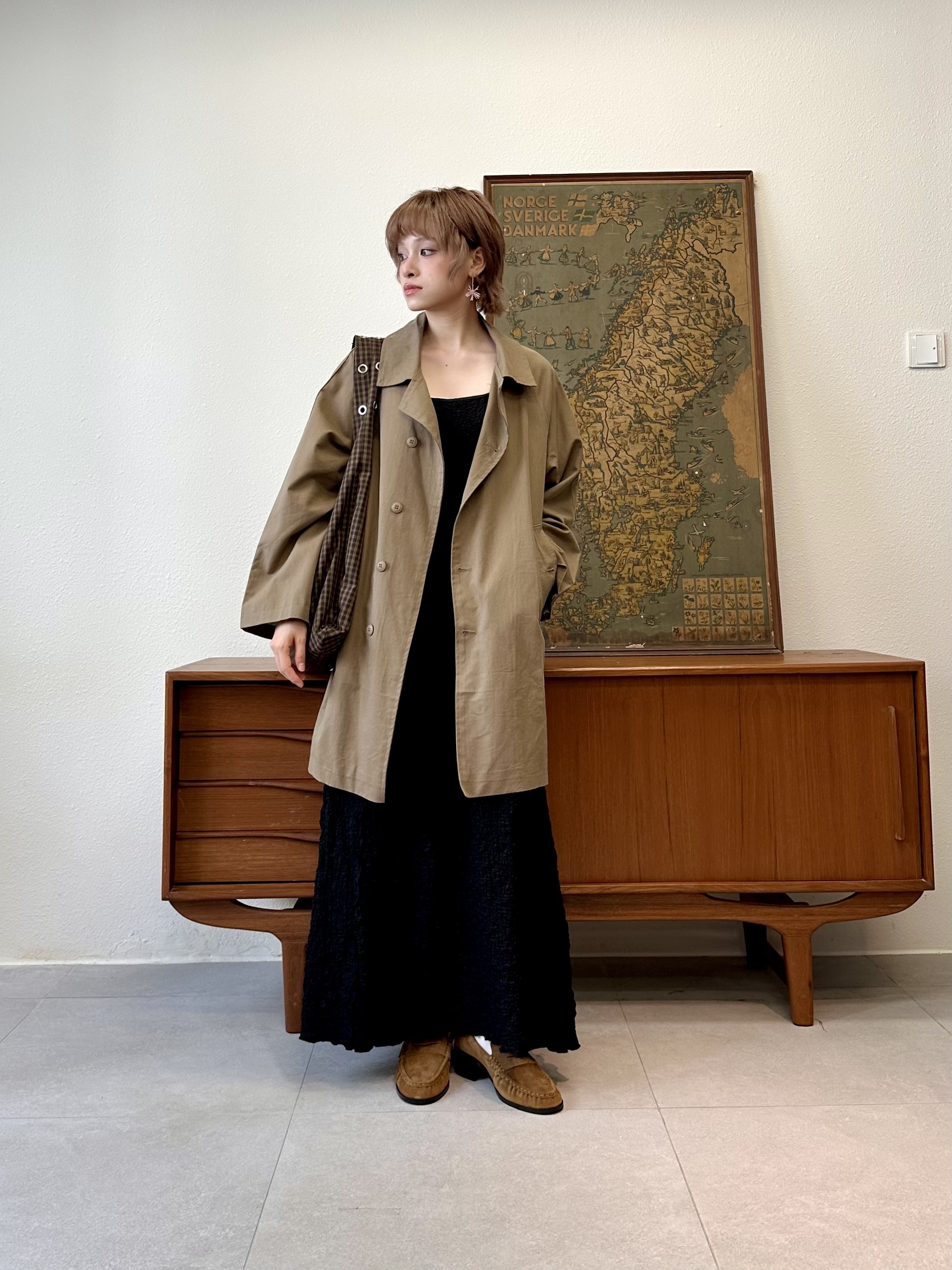 牛角䄂反領外套 - JK53784