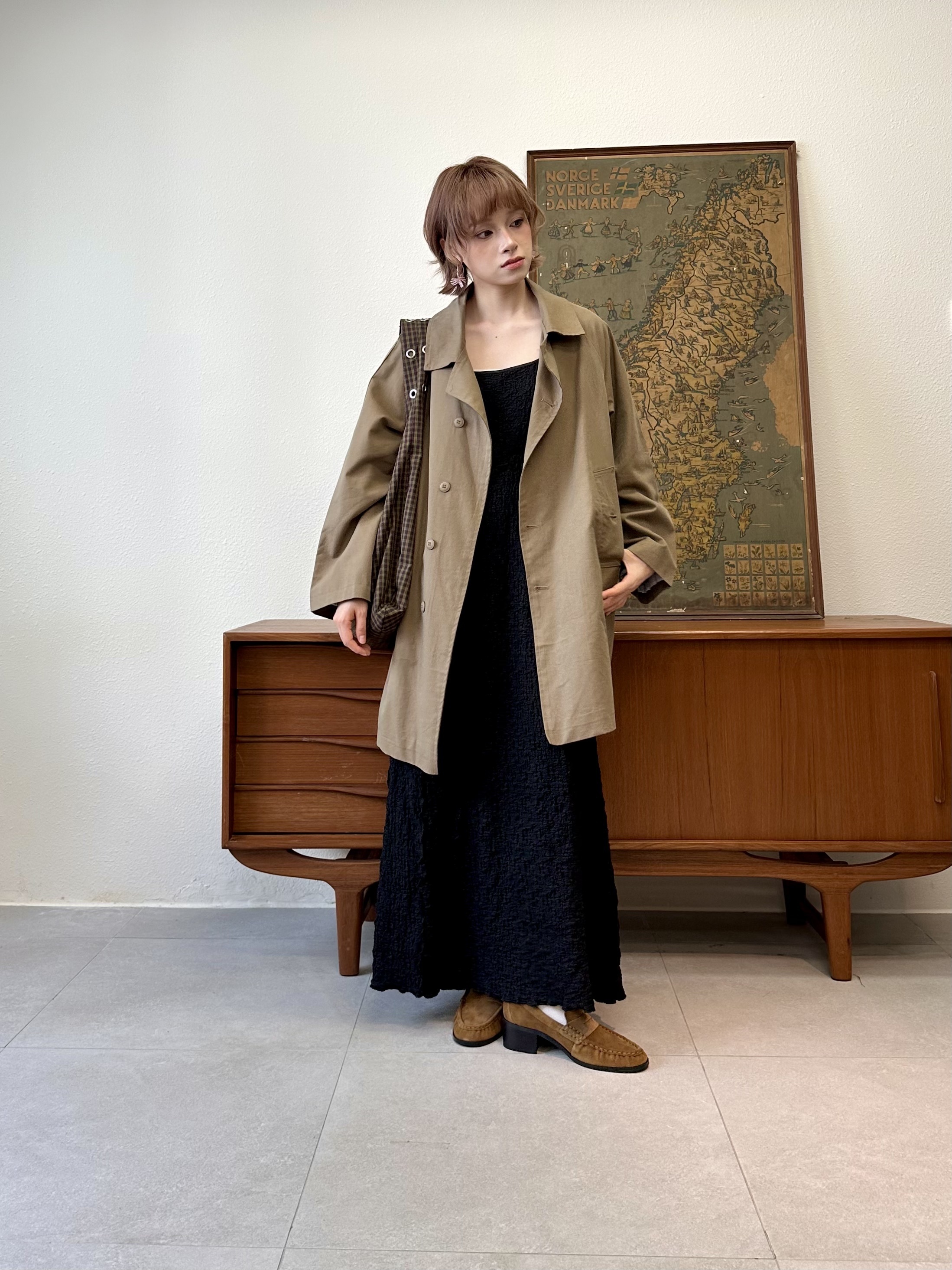 牛角䄂反領外套 - JK53784