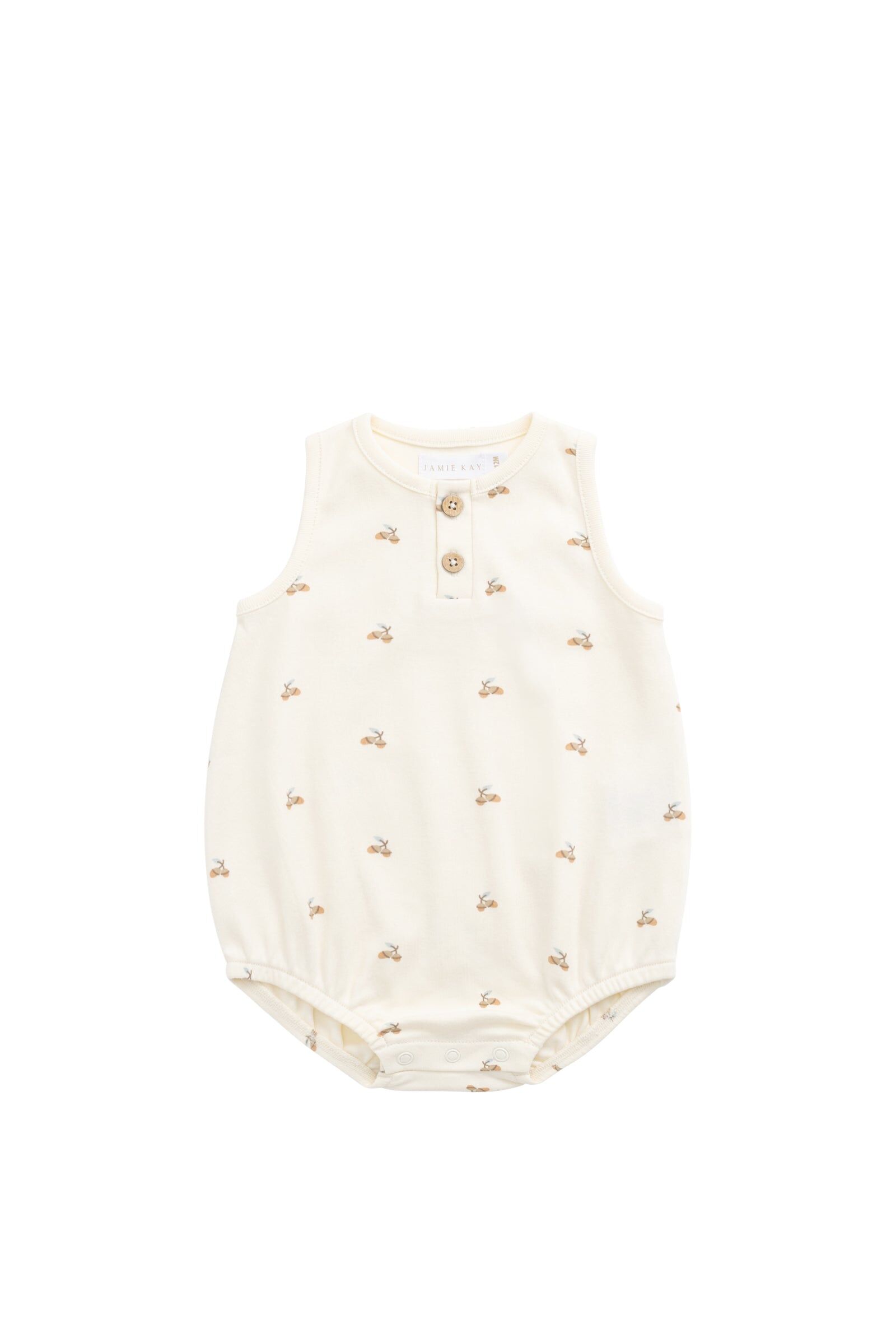 【預購】JAMIE KAY - Organic Cotton Archie Playsuit（Forest Night Acorns）