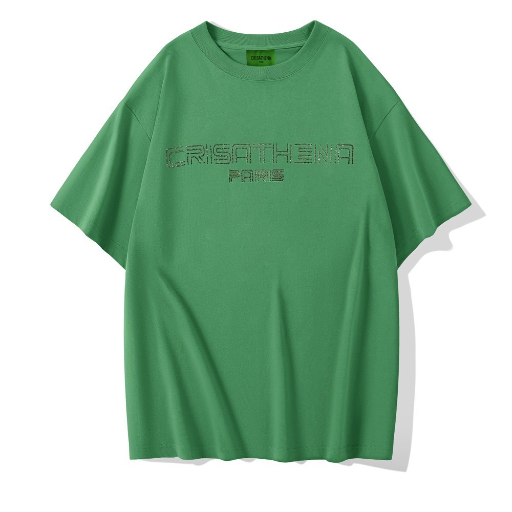 0917cr170-Crisathena-Glam Cyber T-Shirt in Green,Brown(S-XL) (A170)