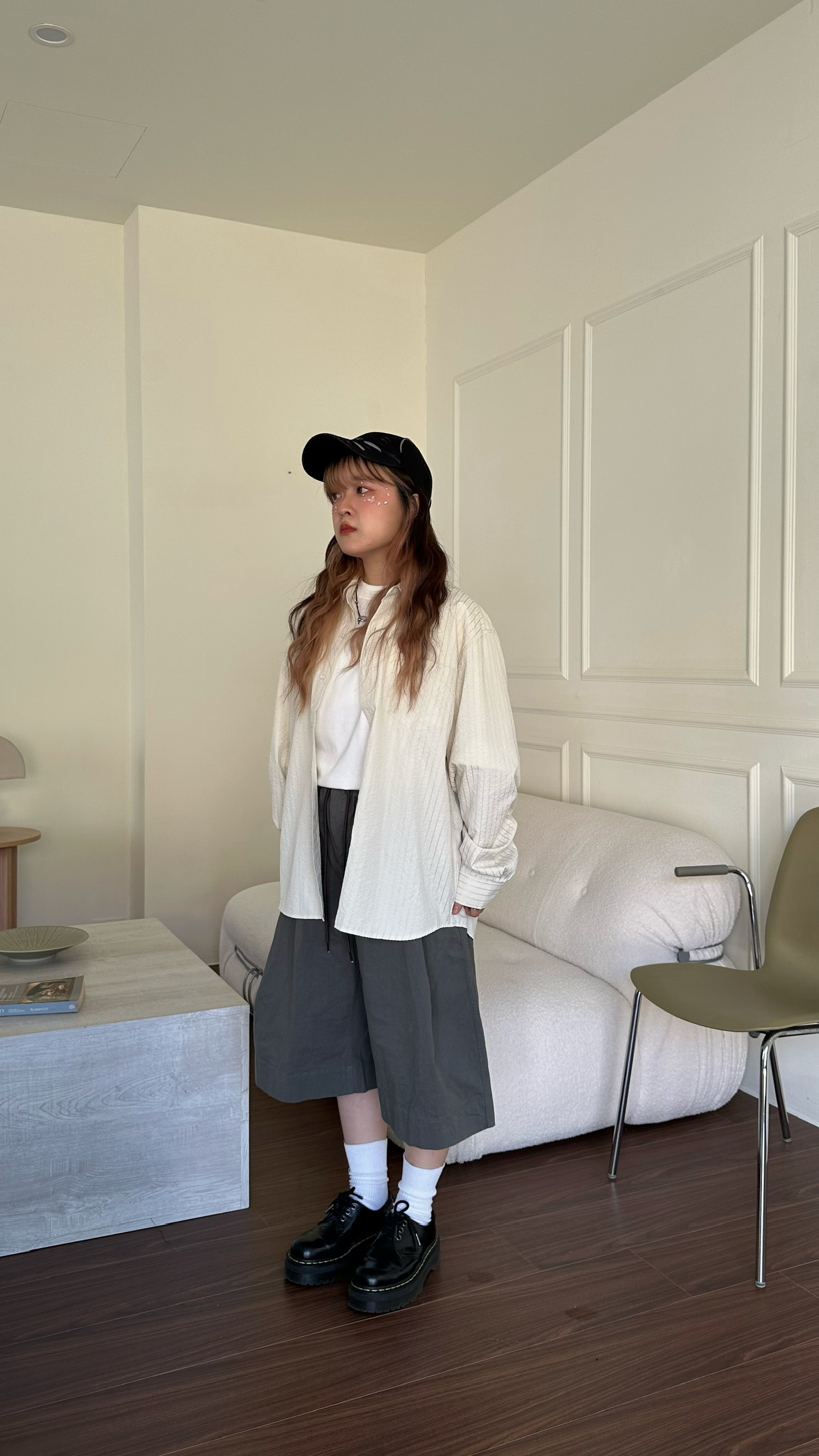 輕鬆霧面工作短褲