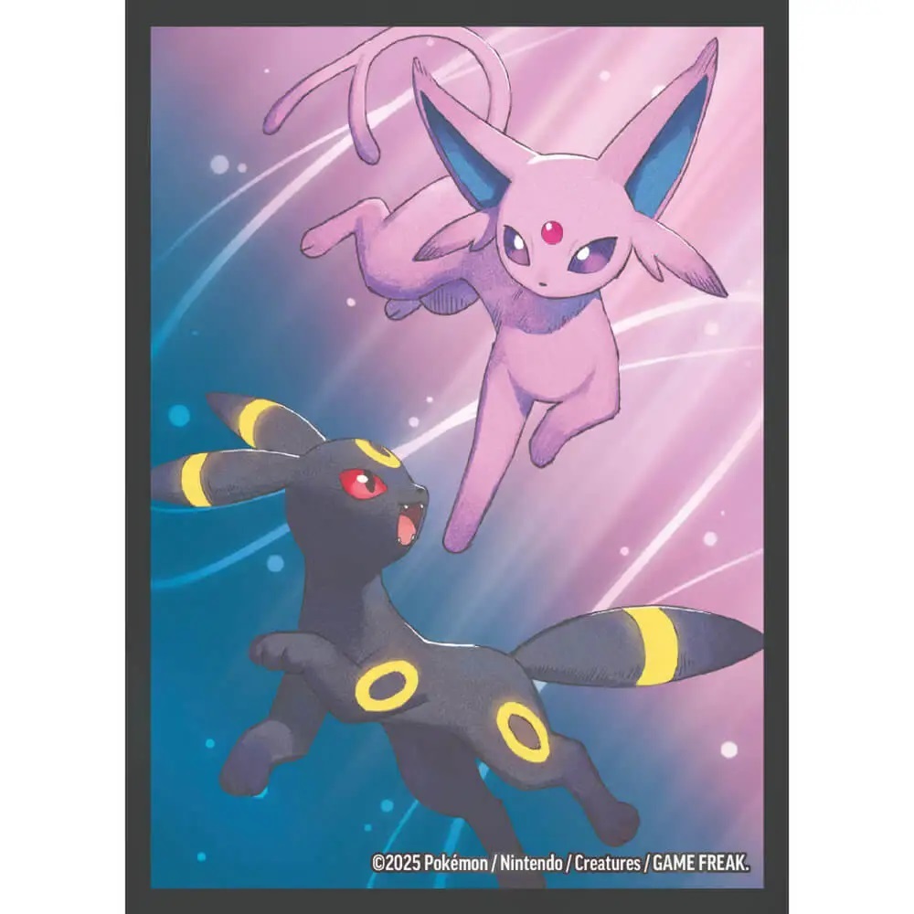 espeon card sleeves Pokemon Center Exclusive Celestial Espeon Umbreon Trading Card Sleeves 130 Pack