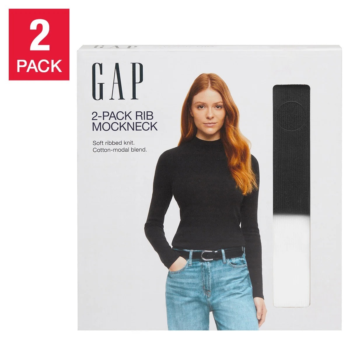 【預購】Gap H091950 女裝簡約百搭長袖 Tee 2件裝