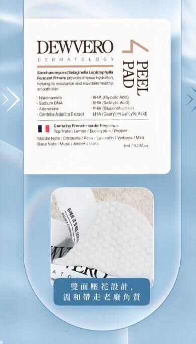 DEWVERO 4重酸拋光柔膚棉