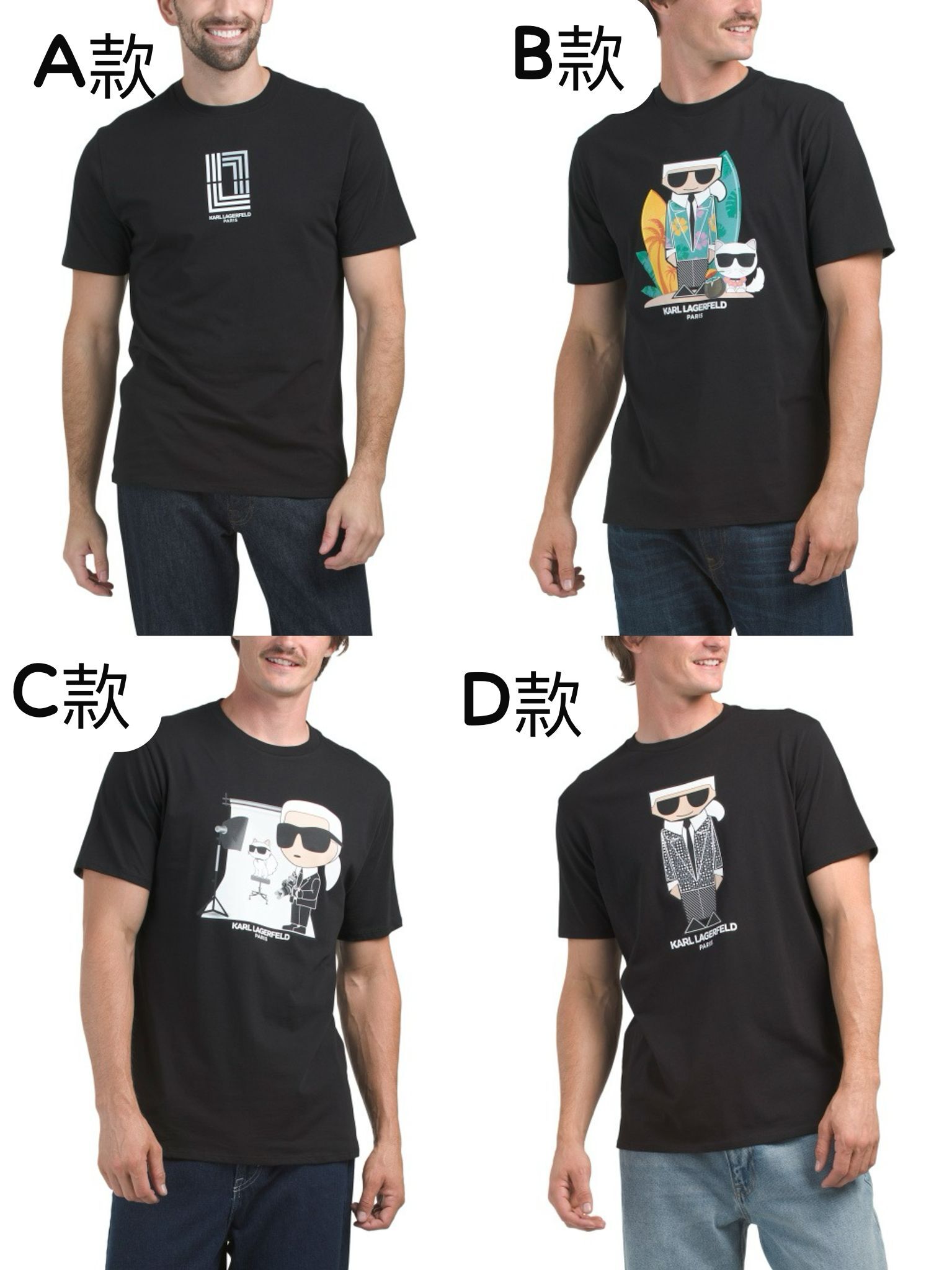 【預購】KARL LAGERFELD PARIS H091968 男裝短袖TEE