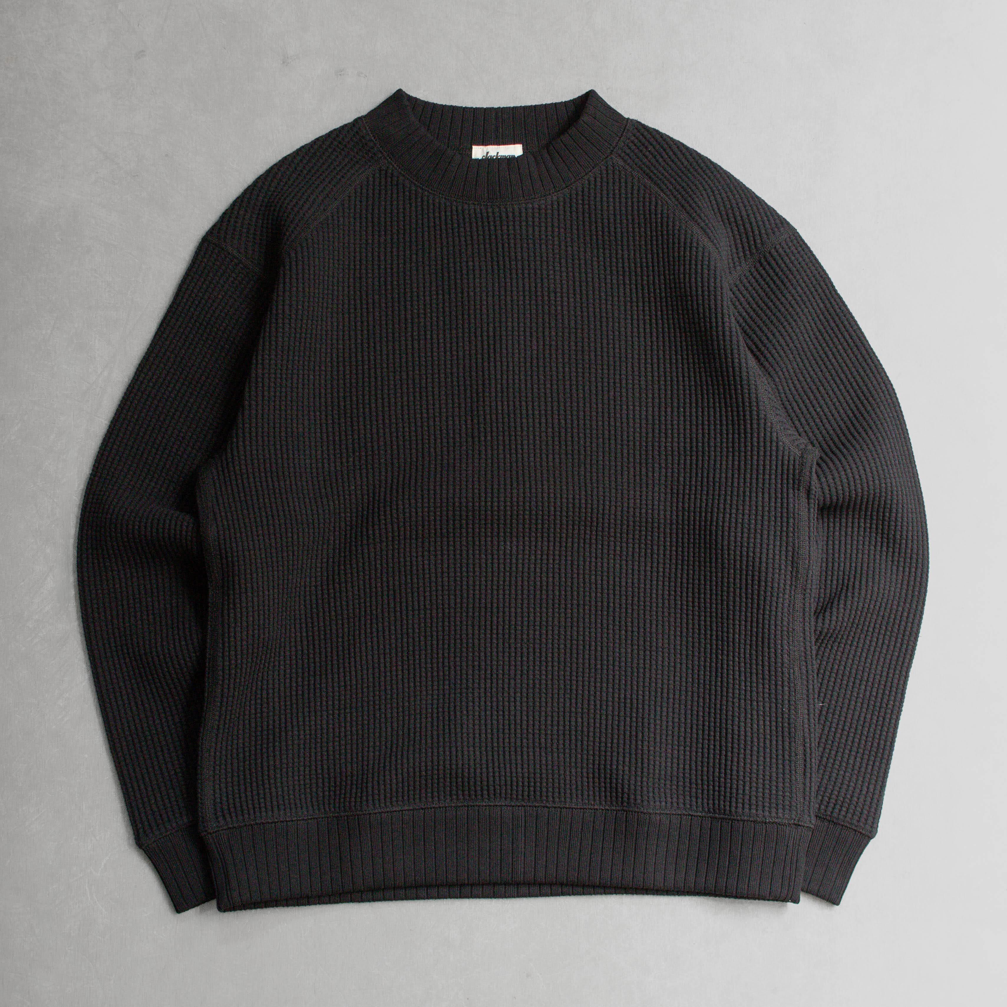 JACKMAN WAFFLE MID-NECK 4 COLORS 日本製 半高領 華夫格 長袖 運動衫 四色