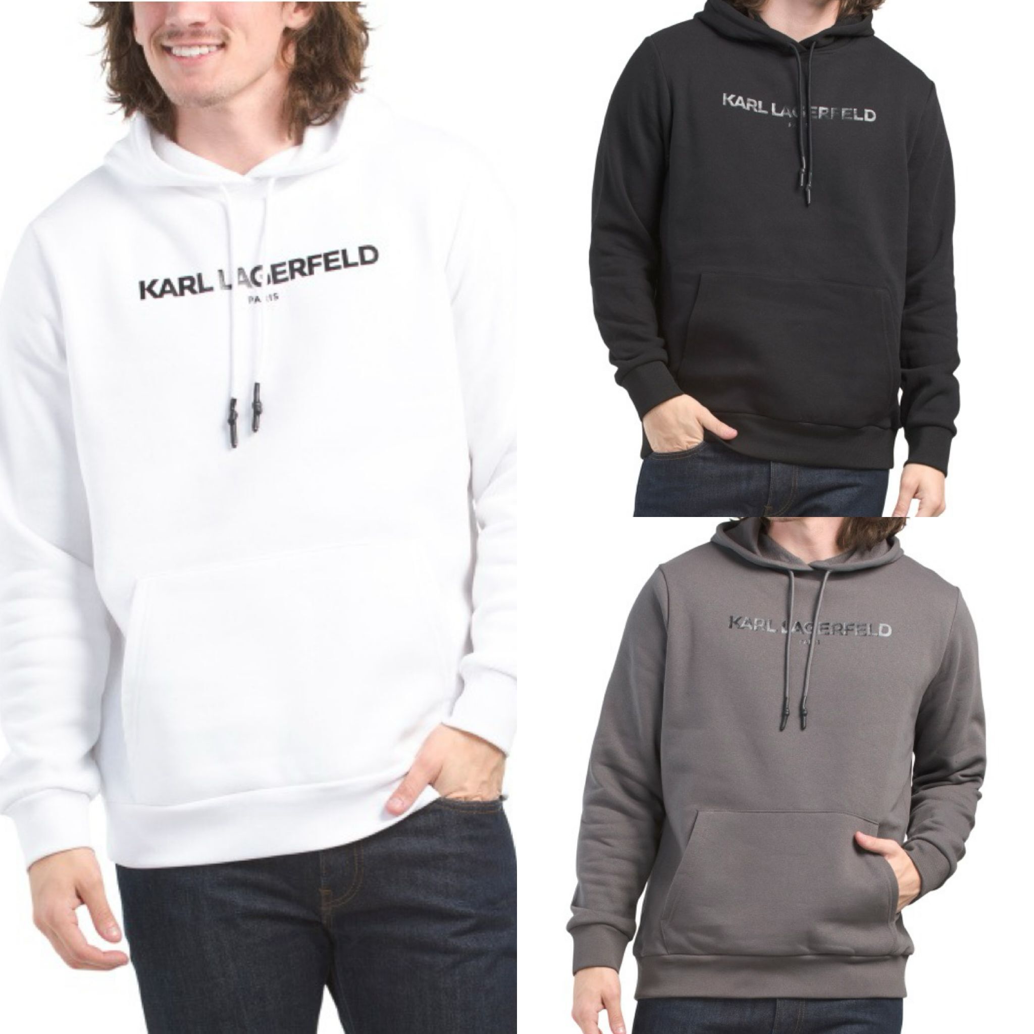 【預購】KARL LAGERFELD PARIS H091988 男裝有帽衛衣