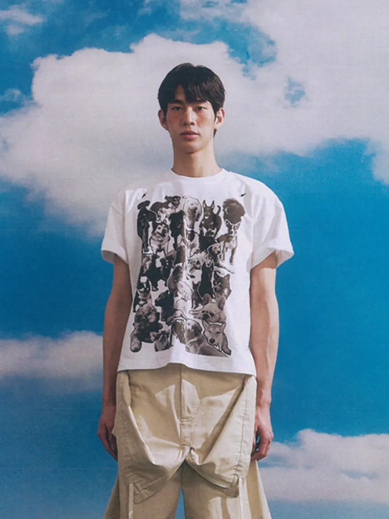 Enclave｜Crop-Fit Short-Sleeves “Pal” Tee (White)