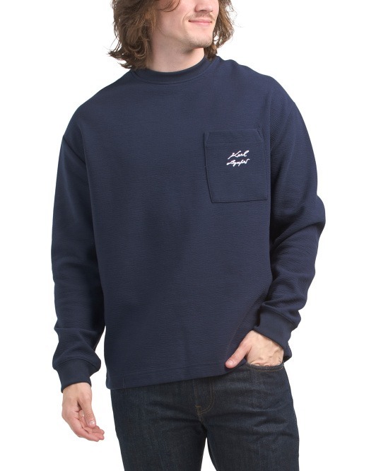 【預購】KARL LAGERFELD PARIS H091990 男裝圓領衛衣