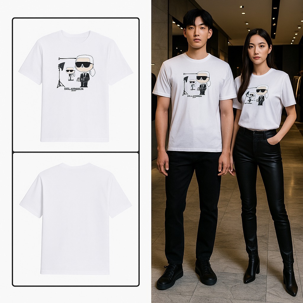 【預購】KARL LAGERFELD PARIS H091960 男裝短袖TEE