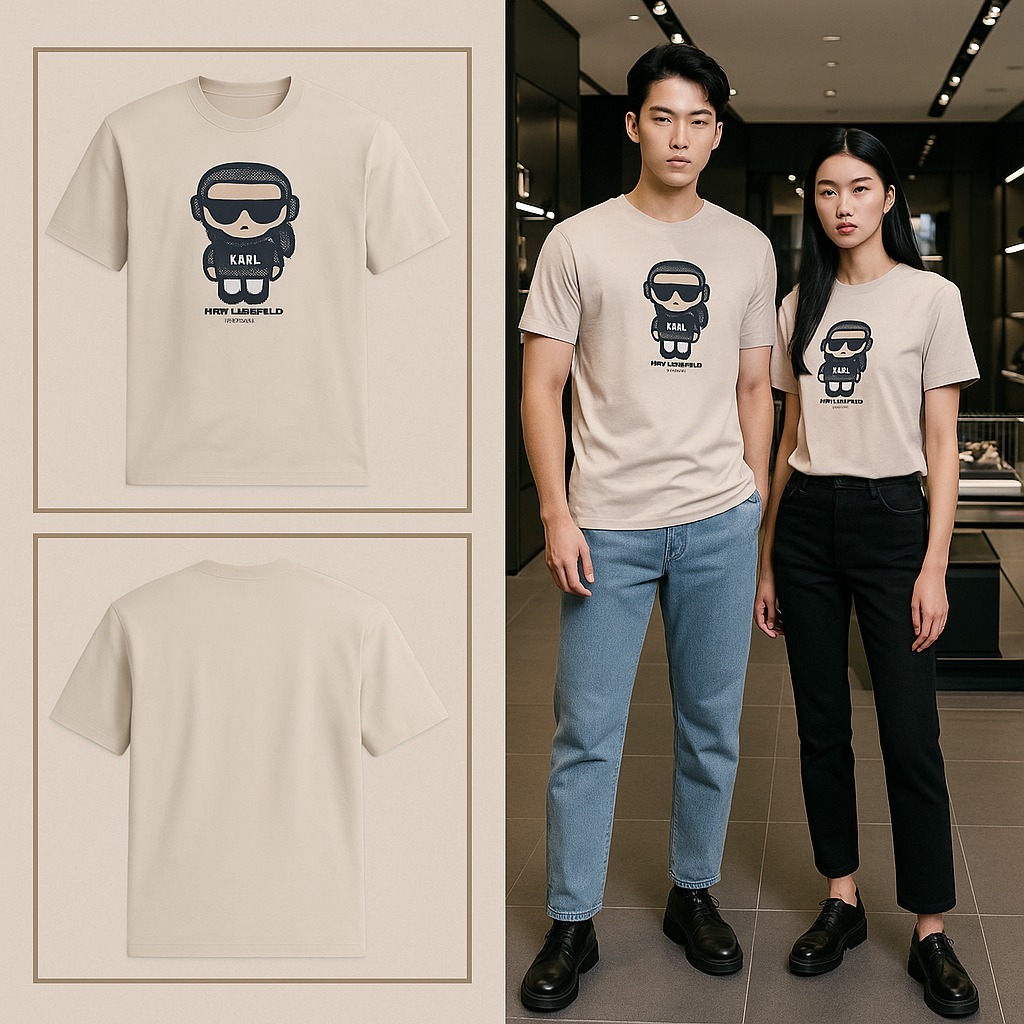 【預購】KARL LAGERFELD PARIS H091964 男裝短袖TEE