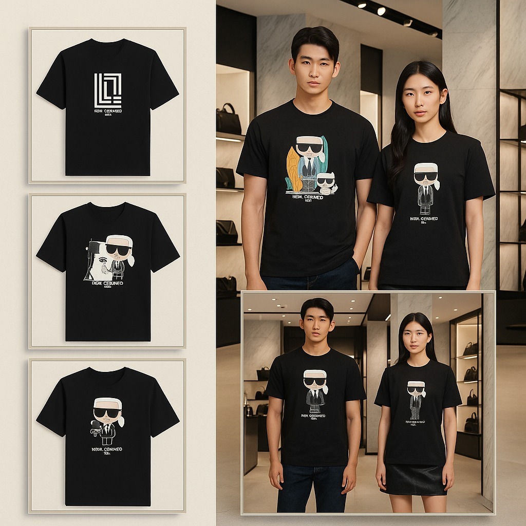 【預購】KARL LAGERFELD PARIS H091968 男裝短袖TEE