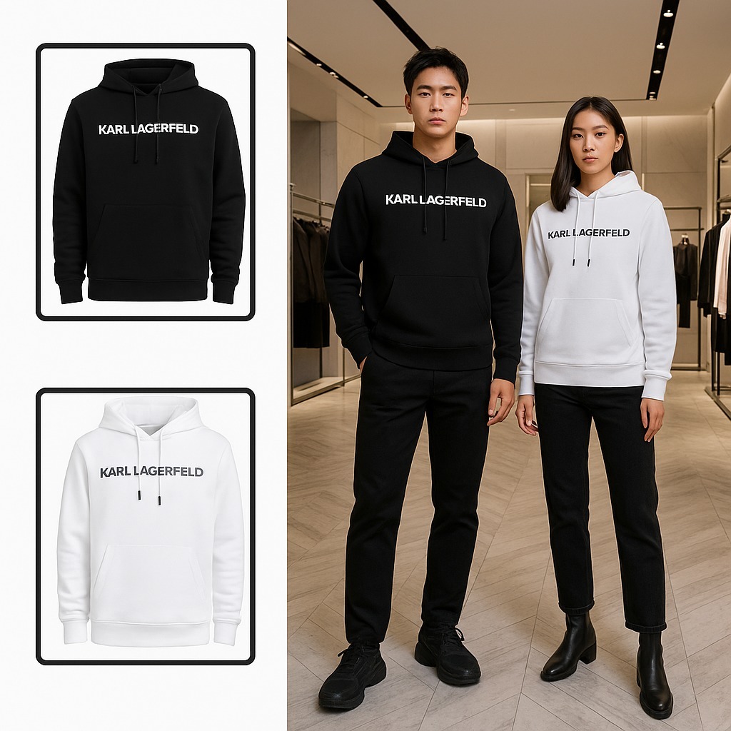 【預購】KARL LAGERFELD PARIS H091986 男裝有帽衛衣