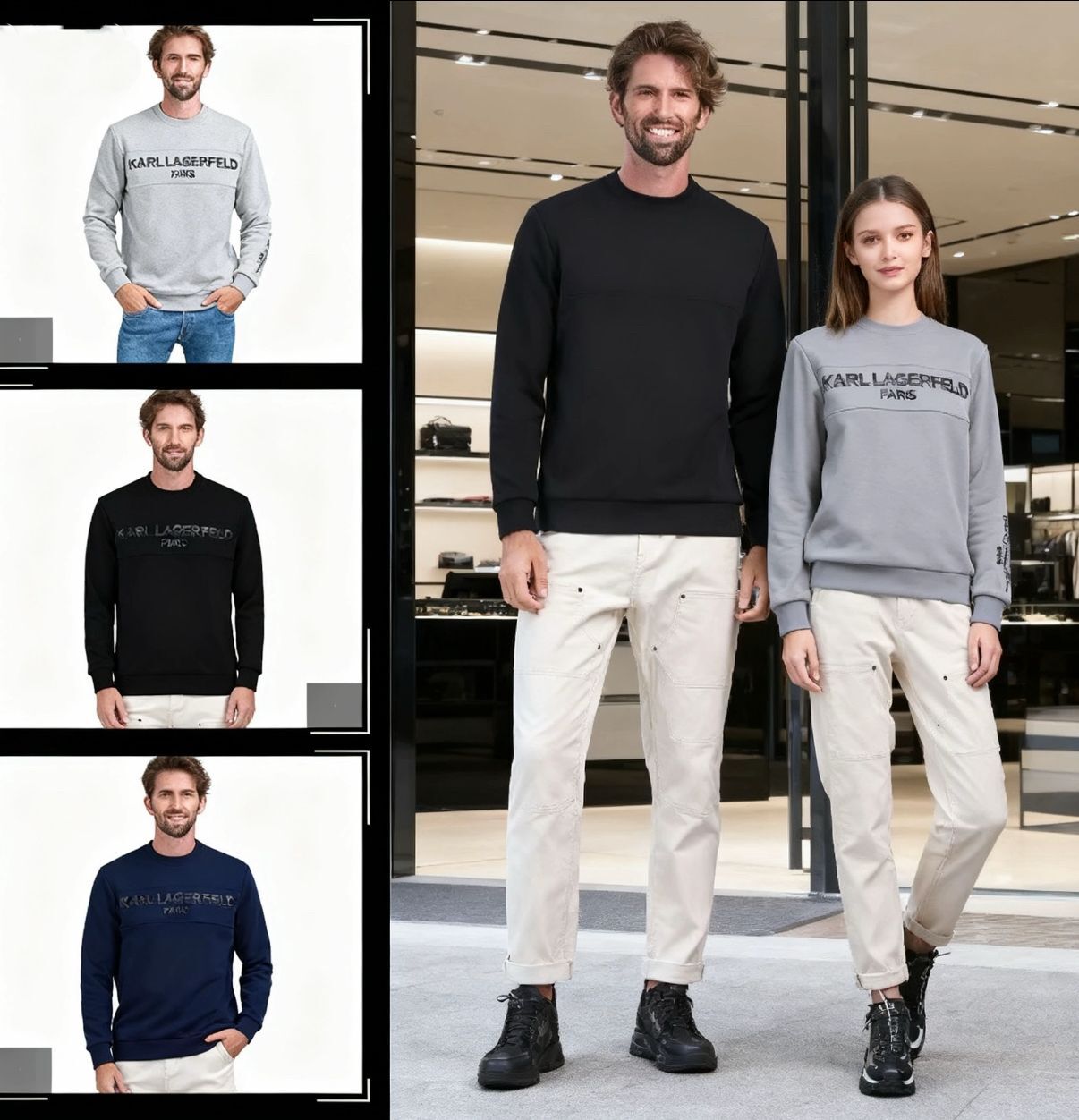 【預購】KARL LAGERFELD PARIS H091983 男裝圓領衛衣