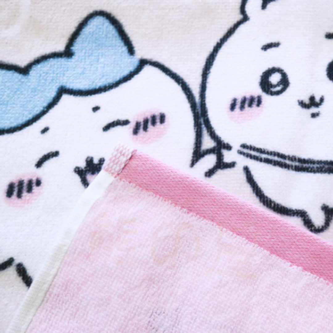 Chiikawa 浴巾長毛巾 100% 棉(星星音符款)