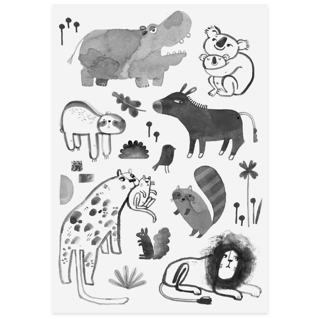 河馬 | 小樂趣紋身貼紙