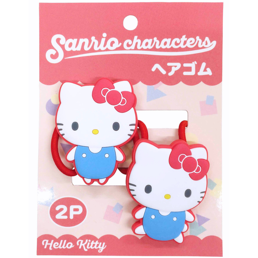 日本Sanrio Hello Kitty頭飾髮圈2條裝 [平行進口]