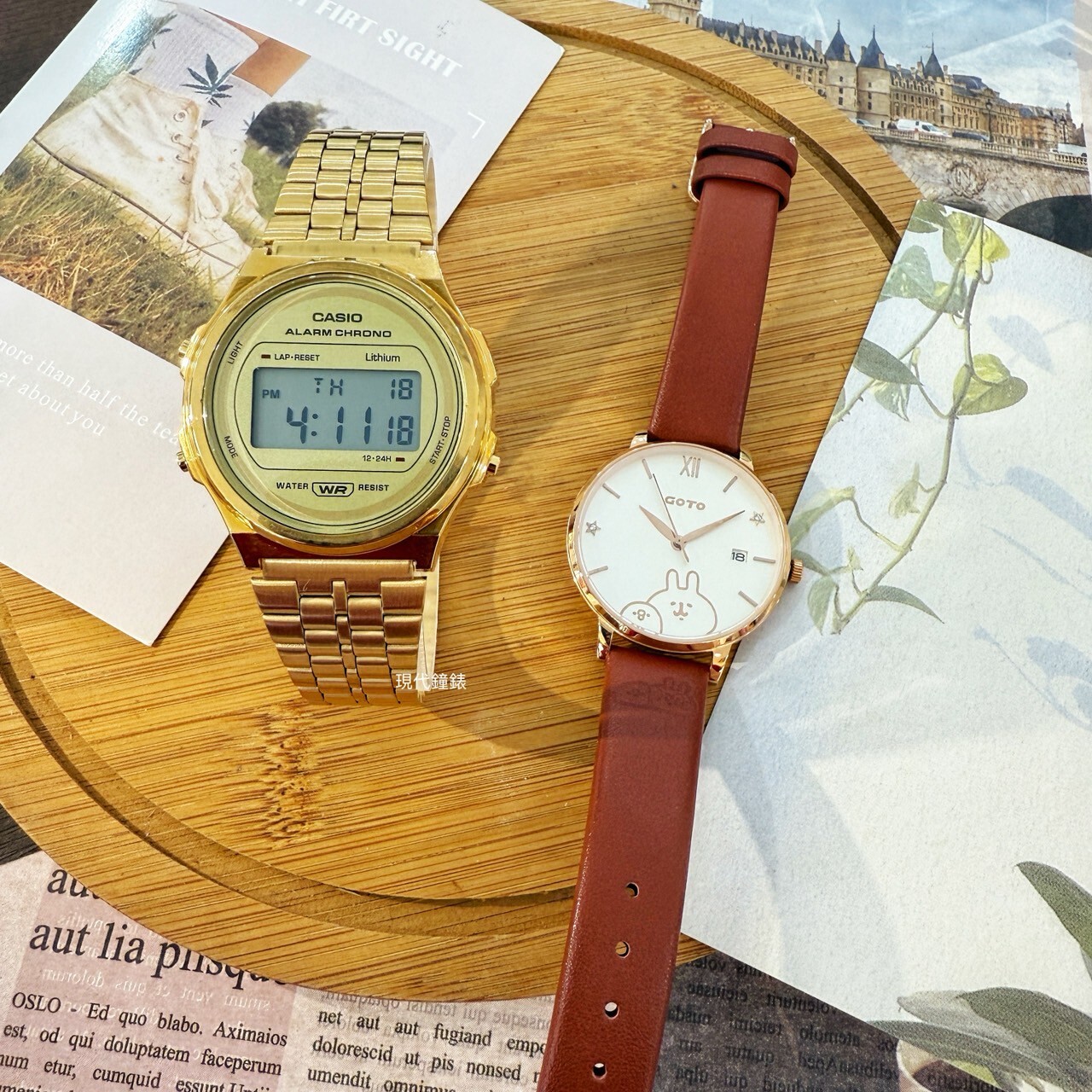 【CASIO&GOTO】 A171WEG-9A/GL0099B-4K-141 37.7mm/37mm Modern Watch