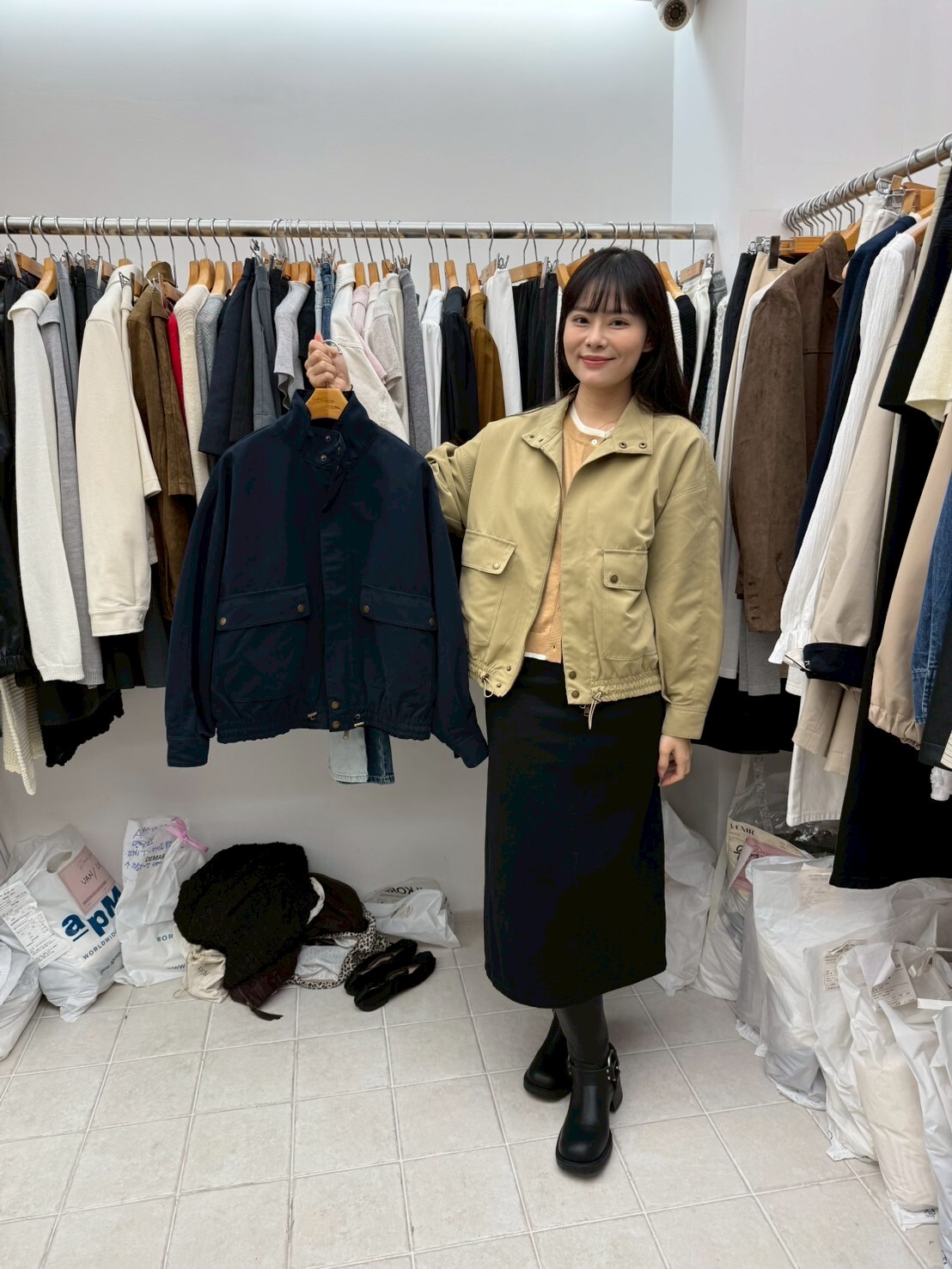 DR5056 企領收腰大口袋外套