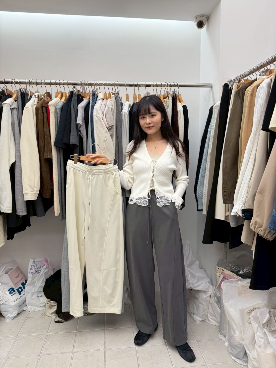 DR5023 橡筋腰車綫顯瘦休閑褲