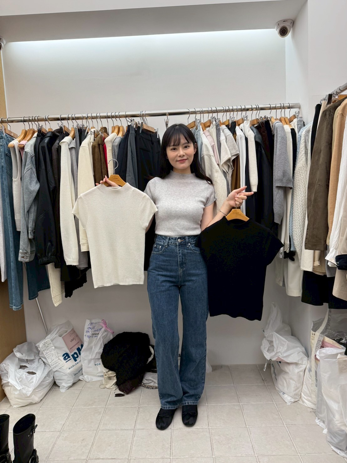 DR5032 30%羊毛飛飛袖上衣