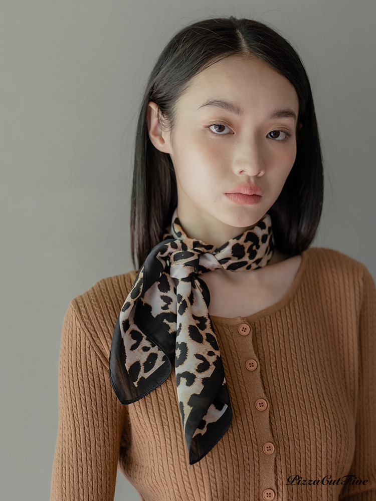 [SALE]豹紋百搭絲巾 PizzaCutFive PCF25363100180