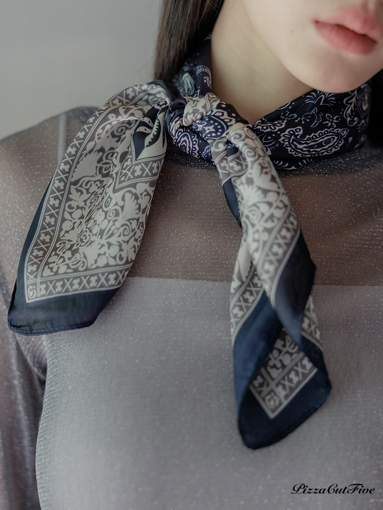 復古腰果絲巾 PizzaCutFive PCF25363100163