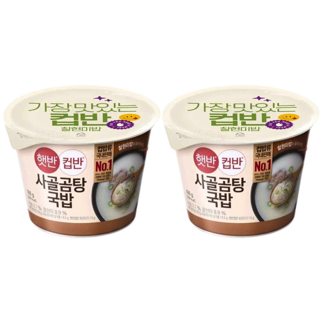 CJ 韓國牛骨即食湯飯 166G X 2杯