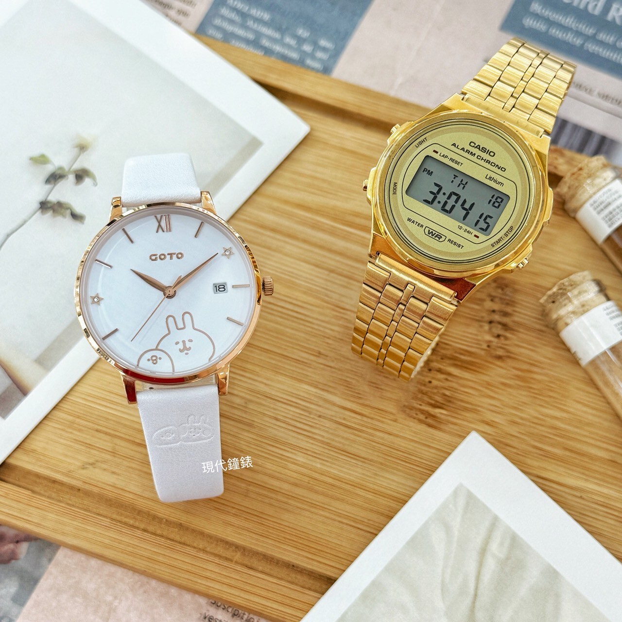 【CASIO&GOTO】 A171WEG-9A/GL0099B-42-241 37.7mm/37mm Modern Watch