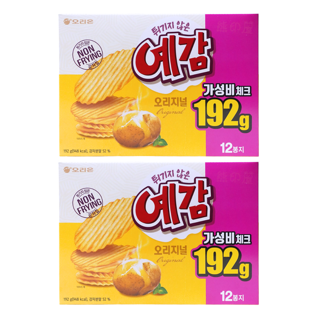 韓國烤薯片(原味) 非油炸 (16Gx12小包) 192G X2  到期日2026-5-1