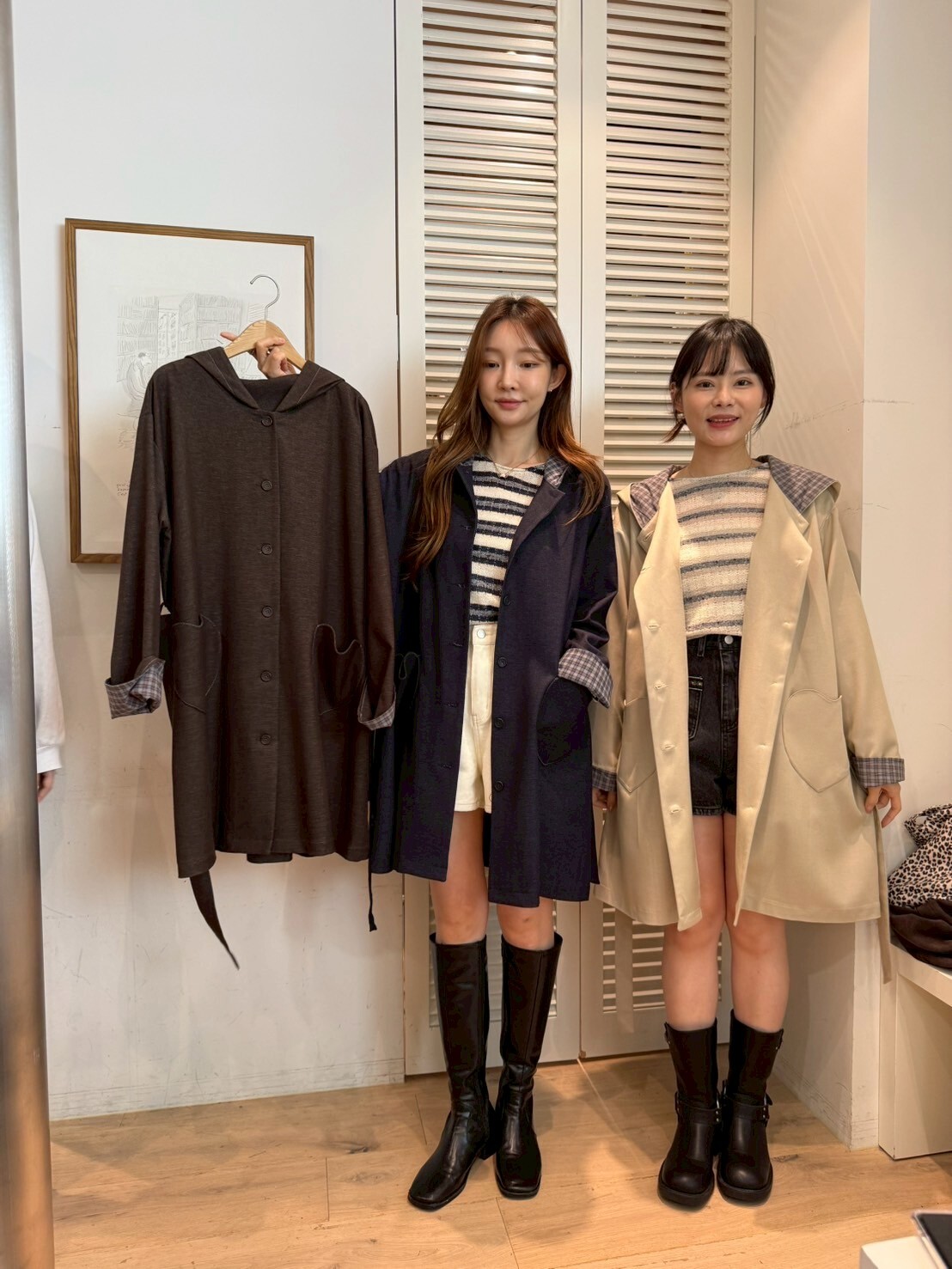 FA5042 心心口袋連帽風衣