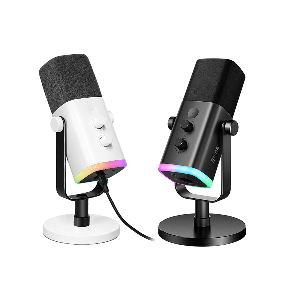 FIFINE AM8 錄音室等級USB/XLR動圈式RGB麥克風 台灣總代理保固