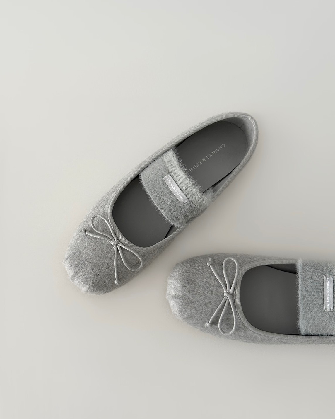 Charles ＆ Keith 小CK 蝴蝶結 絨面 瑪莉珍鞋 三色