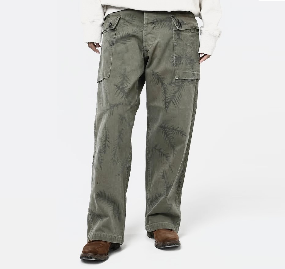 BOWWOW 2025 A/W USMC P-44 HBT TROUSERS AGED - PRE ORDER ITEM (預訂中)