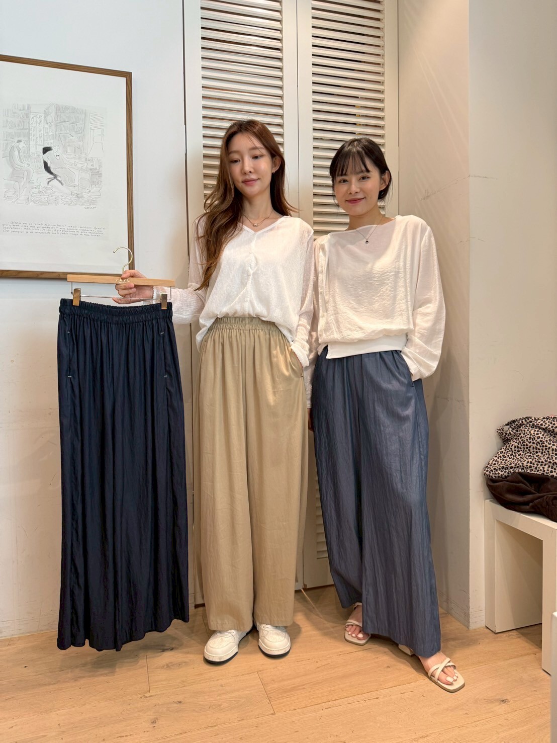 FA5002 全橡筋人造絲休閒褲