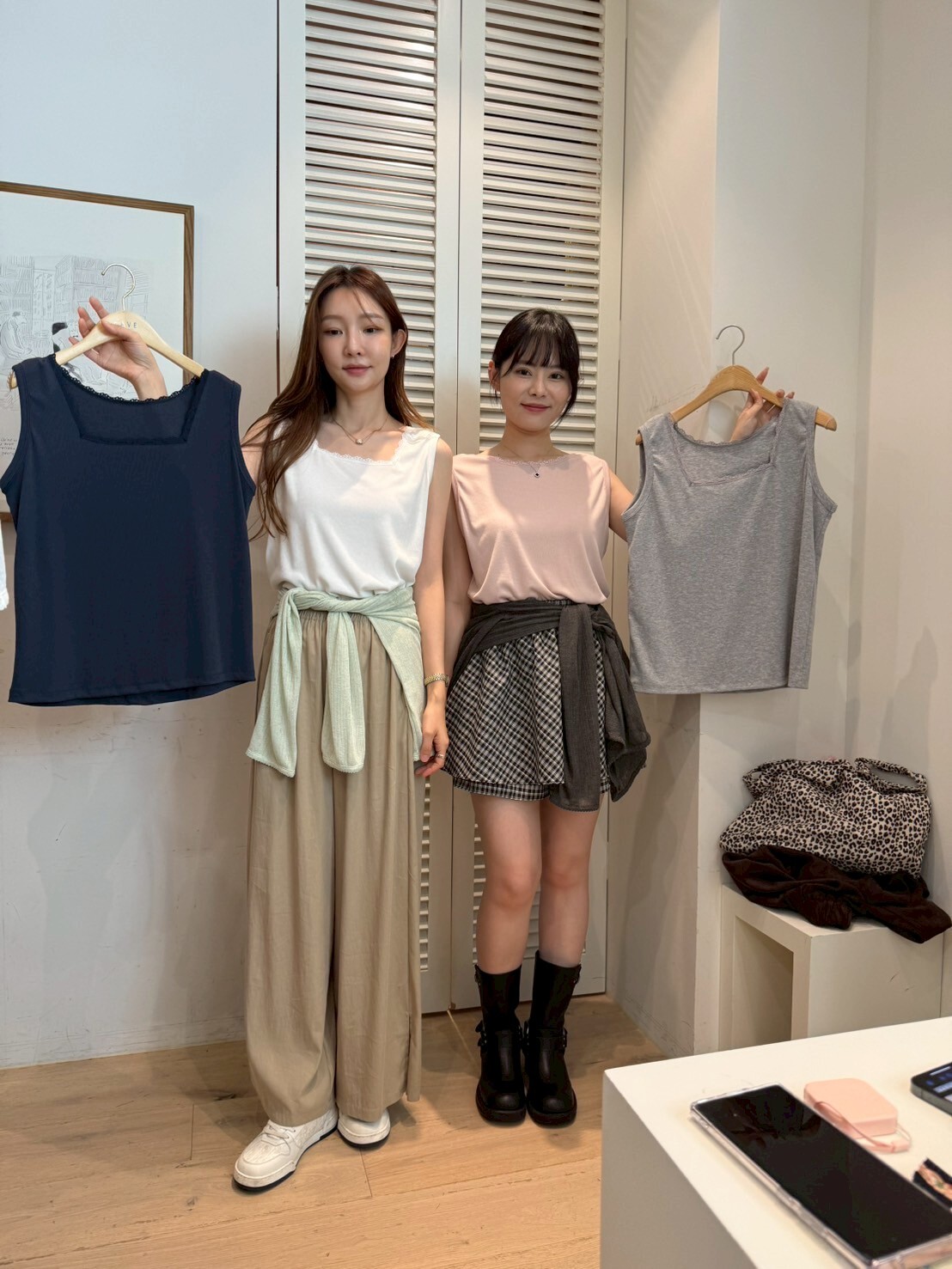 FA5046 蕾絲包邊兩穿背心 (任選2件$389) *優惠碼不適用*