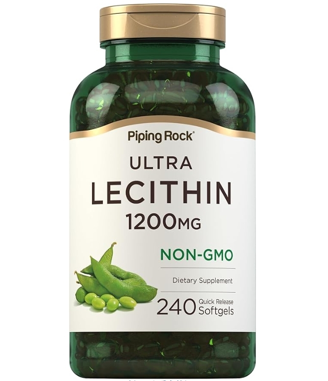 【Piping Rock】 非基改 大豆卵磷脂 Lecithin 1200mg 240粒