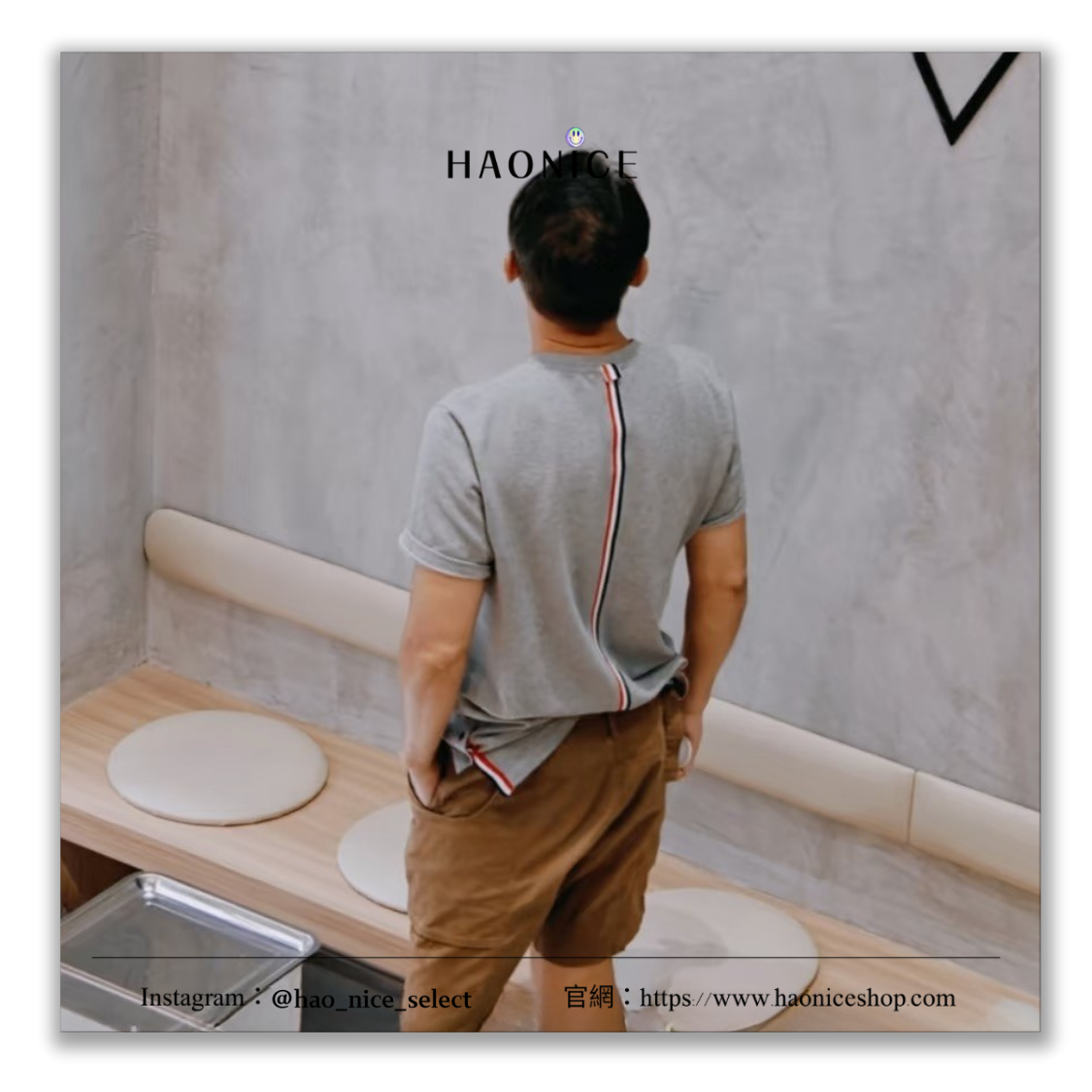 【HAO NICE】100%正品 Thom Browne潮流精品🔥經典彩條logo 標籤設計圓領短袖 短T